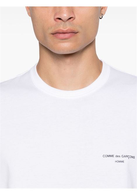 White logo-print T-shirt Comme des garcons homme - Unisex COMME DES GARCONS HOMME | HNT1013